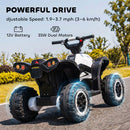 Electric Kids ATV with Music for Ages 3-5 - White
