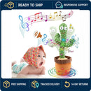 Interactive Plush Dancing Cactus Toy that Repeats Your Words and Sings