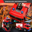 LED Sound Remote Control Fire Truck Toy with 3 Mini Vehicles