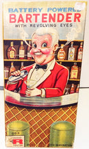Exclusive Rosko Battery-Powered Bartender with Spinning Eyes - Pristine Condition in Box
