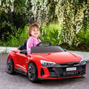 Audi RS e-tron GT Red Electric Ride-On Car for Kids with Remote Control