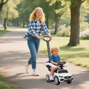 White Mercedes-Benz C-Class 2-in-1 Ride-On Push Car