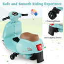 Children's Licensed Vespa Ride-On Motorcycle with LED Headlight and Horn Sound