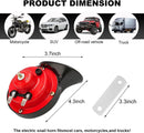 High-Performance Dual Tone Snail Car Horn Kit, 12V 300DB