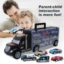 Compact Vehicle Playset with 12 Die-Cast Cars for Ages 3-7
