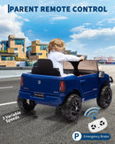 12V Electric Police Car Ride-On with Remote Control, LED Lights, and Music