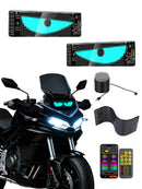 7''x3'' Animated Dual LED Motorcycle Windshield Lights with APP & Remote Control