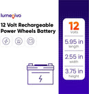 12V Battery for Gray Power Wheels - Single Pack