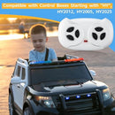 2.4G Wireless Remote Control Electric Car for Kids, White 12V Remote