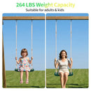 Durable Green Kids Swing Seat for Weathers and 264lbs Capacity