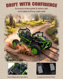 36V Electric 2-Seater UTV for Kids Ages 6+, 400W Power, 5-8 MPH, 14" Wheels