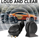 FARBIN 12V Universal Dual Tone Electric Car Horn - 130dB Loud and Waterproof