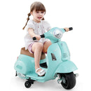 Children's Licensed Vespa Ride-On Motorcycle with LED Headlight and Horn Sound