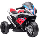Red 3-Wheel Electric Motorcycle for Kids with Music and Headlights