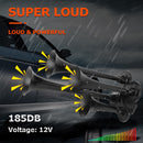 Super Loud 12V Train Air Horn Kit with 4 Speakers for Trucks and Cars