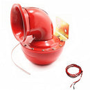 High-Volume Red Metal Bull Horn Loudspeaker for 12V Vehicles