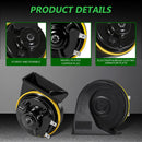 12V Snail Horn Dual Tone Waterproof Car Horn Kit