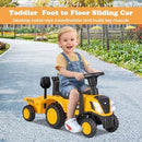 Caterpillar Kids' Ride-On Tractor with Trailer, Horn, Rake, and Shovel