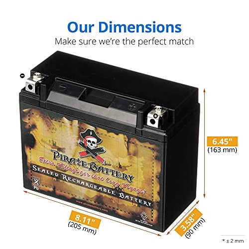 Maintenance-Free 12V 21Ah Replacement Battery for ATV