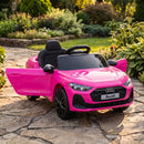 Audi A5L Pink Electric Ride-On Car for Kids with Remote Control and Dual Motors