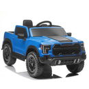 Blue 12V Remote Control Ride-On Car for Kids Ages 3-6 with 4-Wheel Shock Absorption