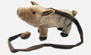 INTERACTIVE BROWN WALKING PIG TOY WITH SOUND - 12" x 8"