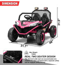 24V Kids 2-Seater Ride-On UTV Truck with 300W Motor, Remote Control, and EVA Tires - Pink