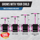EzyRoller Pink Ride-On Toy with LED Wheels for Ages 3-12