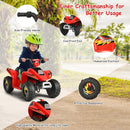 6V Electric Quad ATV Ride-On Toy for Toddlers - Red 4-Wheel Fun with Forward & Reverse