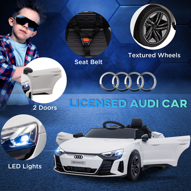 12V Electric Kids Ride-On Car Licensed Audi RS E-tron GT with 3.1 MPH Speed