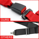 4-Point Safety Harness Set - 2 Inch for Go Karts, UTVs, ATVs, Racing Red