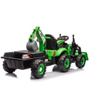 24V Electric Ride-On Tractor for Kids with Versatile 4-in-1 Attachments
