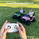 12V Electric Ride-On Truck for Kids with Quad 75W Motors, 3.1 mph, Bluetooth, and Remote Control