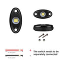 24 White LED Rock Light Pods for Trucks, UTVs, ATVs, SUVs, RZRs, and Pickups