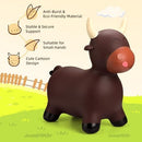 Bouncy Inflatable Bull Hopper Ride-On Toy for 18 Months and Up, Perfect for Indoor and Outdoor Fun