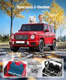 Mercedes Benz G-Class G500 SUV Ride-On Toy for Older Kids - 2 Seater, Red