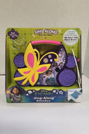 Encanto Sing Along Boombox with Purple Microphone and Butterfly Design