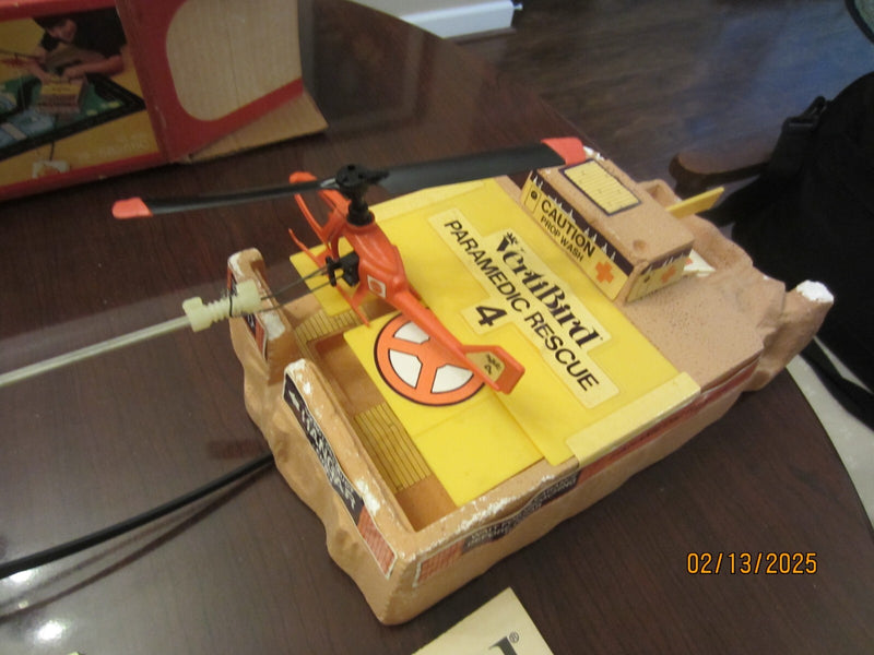 Vintage Mattel VertiBird Working Paramedic Rescue Helicopter Toy