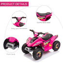Pink 4-Wheeler Ride-On ATV for Toddlers Aged 18-36 Months
