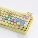 UBOTIE Vibrant Wireless Bluetooth Keyboard in Yellow