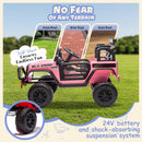 Kids 24V Electric Ride-On Car with 400W Power, Remote Control, Music, and LED Lights, White