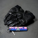 Beach Pink Sunset Ride Keychain for Motorcycles, Scooters, and Cars