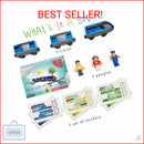 KipiPol Electric Action Locomotive Toy Train Set for Wooden Tracks