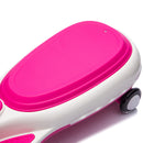12V Electric Wiggle Car for Kids with Bluetooth Music - Pink, 5MPH Max Speed