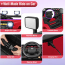 12V Children’s Ride-On Truck with Remote Control, 3 Speed Options, LED Lights, and Music Player
