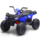 24V Electric Quad ATV for Kids with 6MPH Speed, Twist-grip Throttle, and Foot Brake