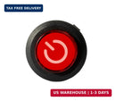 WEELYE 2-Pack Red Circle Push Button Power Start Switch for 6V and 12V Bumper Cars