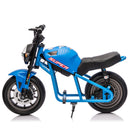 Kids Electric Motorcycle with 24V 300W Power, 11.18 MPH Speed, 14" Fat EVA Wheels, and Fun Music & Lights