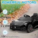 Maserati 12V Electric Ride-On Car for Kids in Black