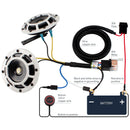 12V Supertone Loud High/Low Car Horn for Trucks and Electric Trains - White
